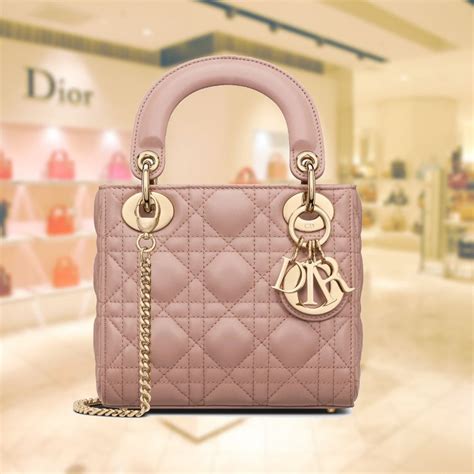 light pink dior makeup bag|mini lady Dior bag pink.